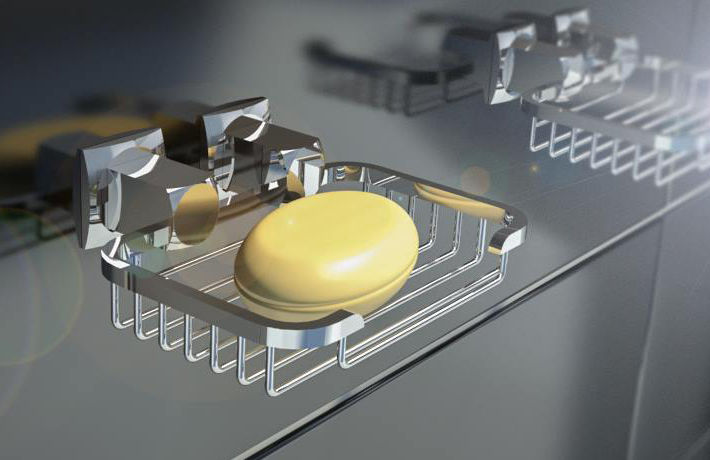 Bathroom accessories.